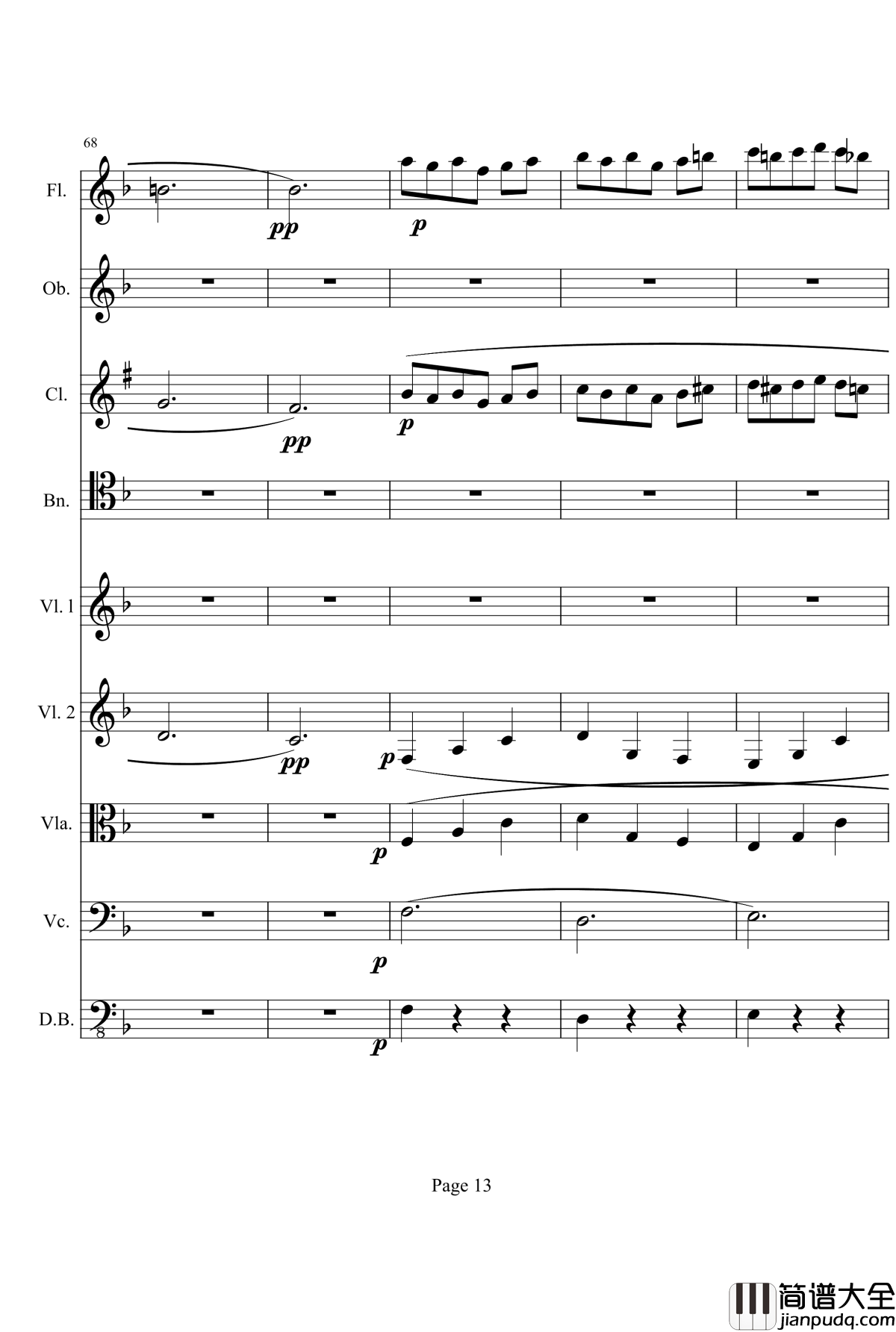 奏鸣曲之交响钢琴谱_第1首_Ⅲ_贝多芬_beethoven