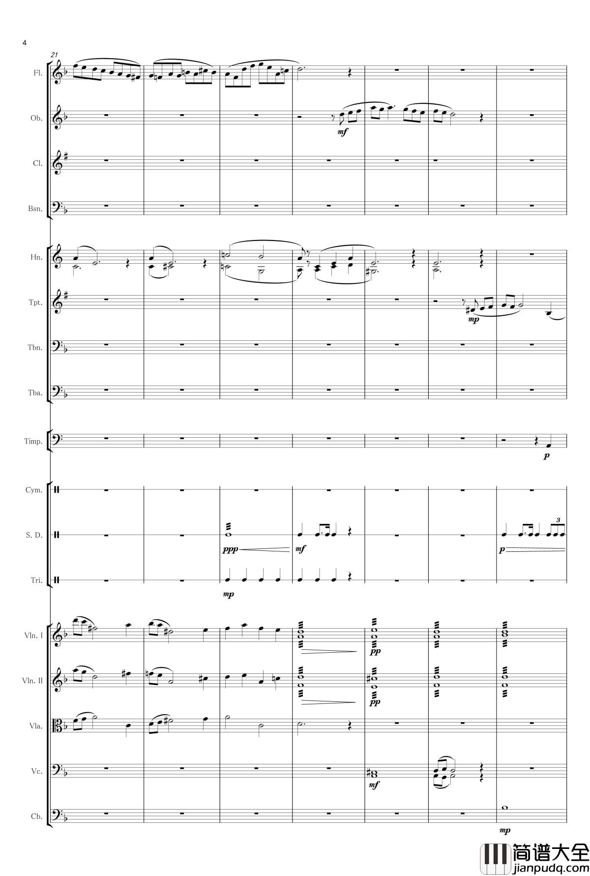 爱丁堡之冬钢琴谱_吴桐