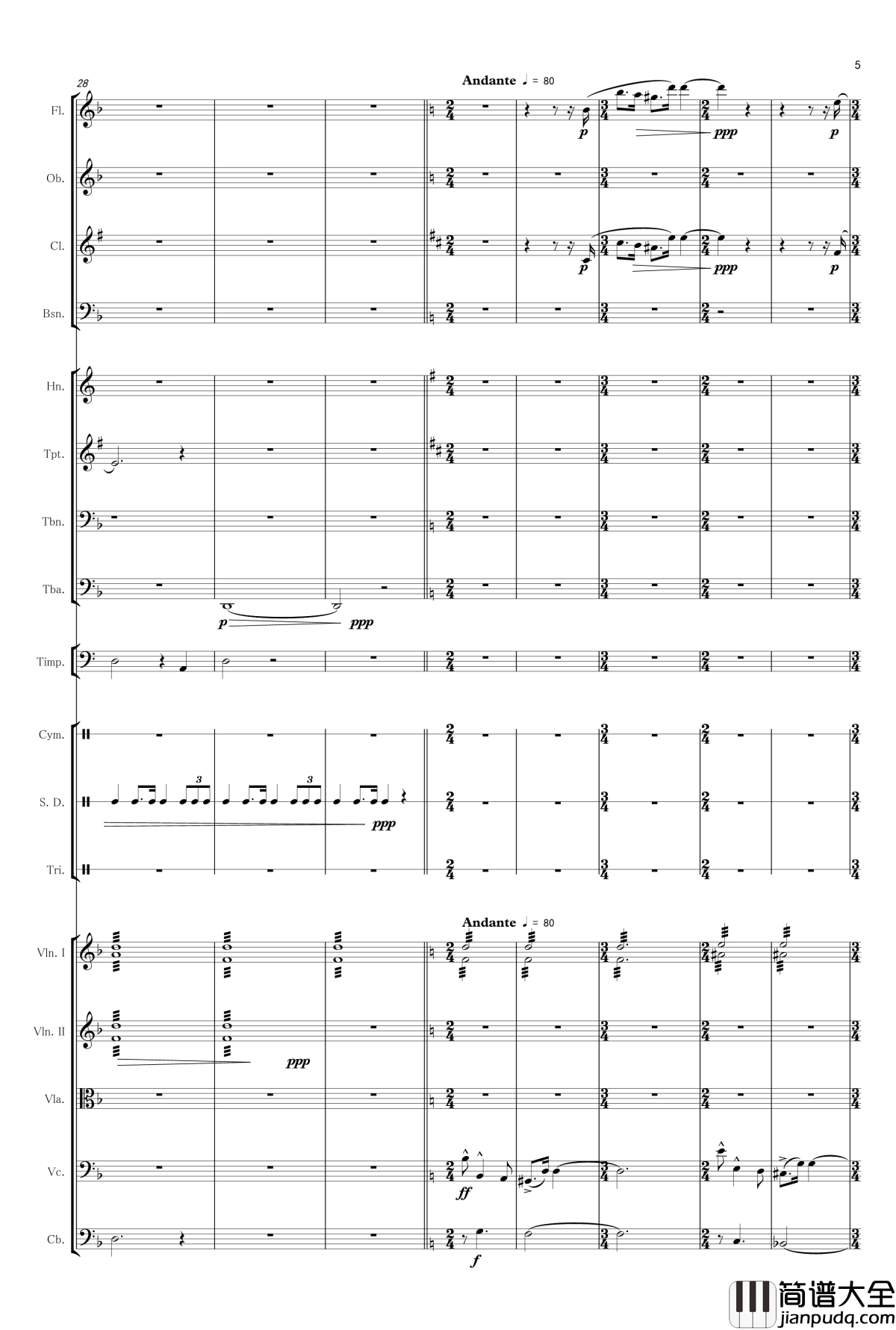 爱丁堡之冬钢琴谱_吴桐