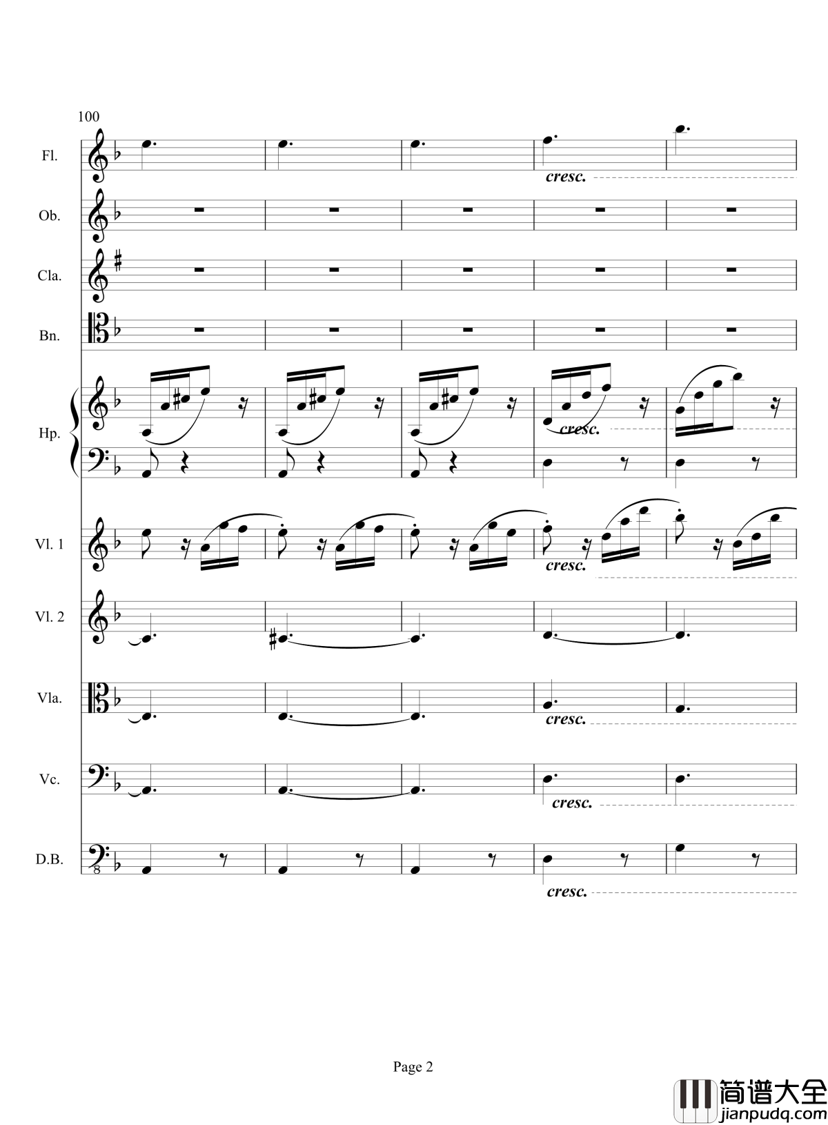 奏鸣曲之交响钢琴谱_第17首_Ⅲ_贝多芬_beethoven