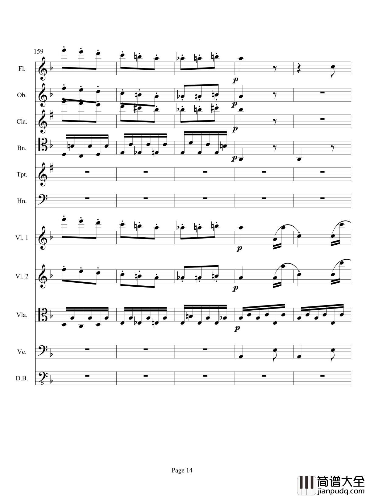 奏鸣曲之交响钢琴谱_第17首_Ⅲ_贝多芬_beethoven