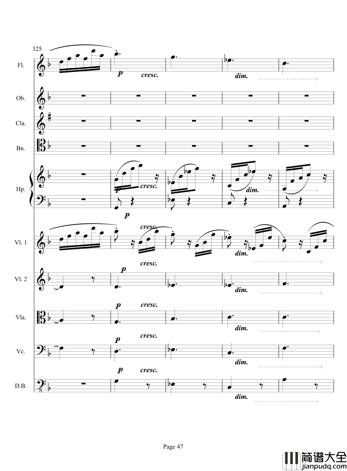 奏鸣曲之交响钢琴谱_第17首_Ⅲ_贝多芬_beethoven