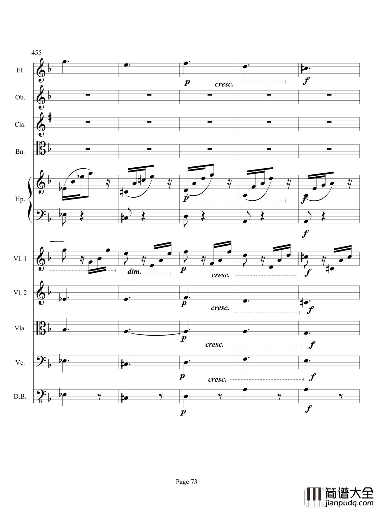 奏鸣曲之交响钢琴谱_第17首_Ⅲ_贝多芬_beethoven