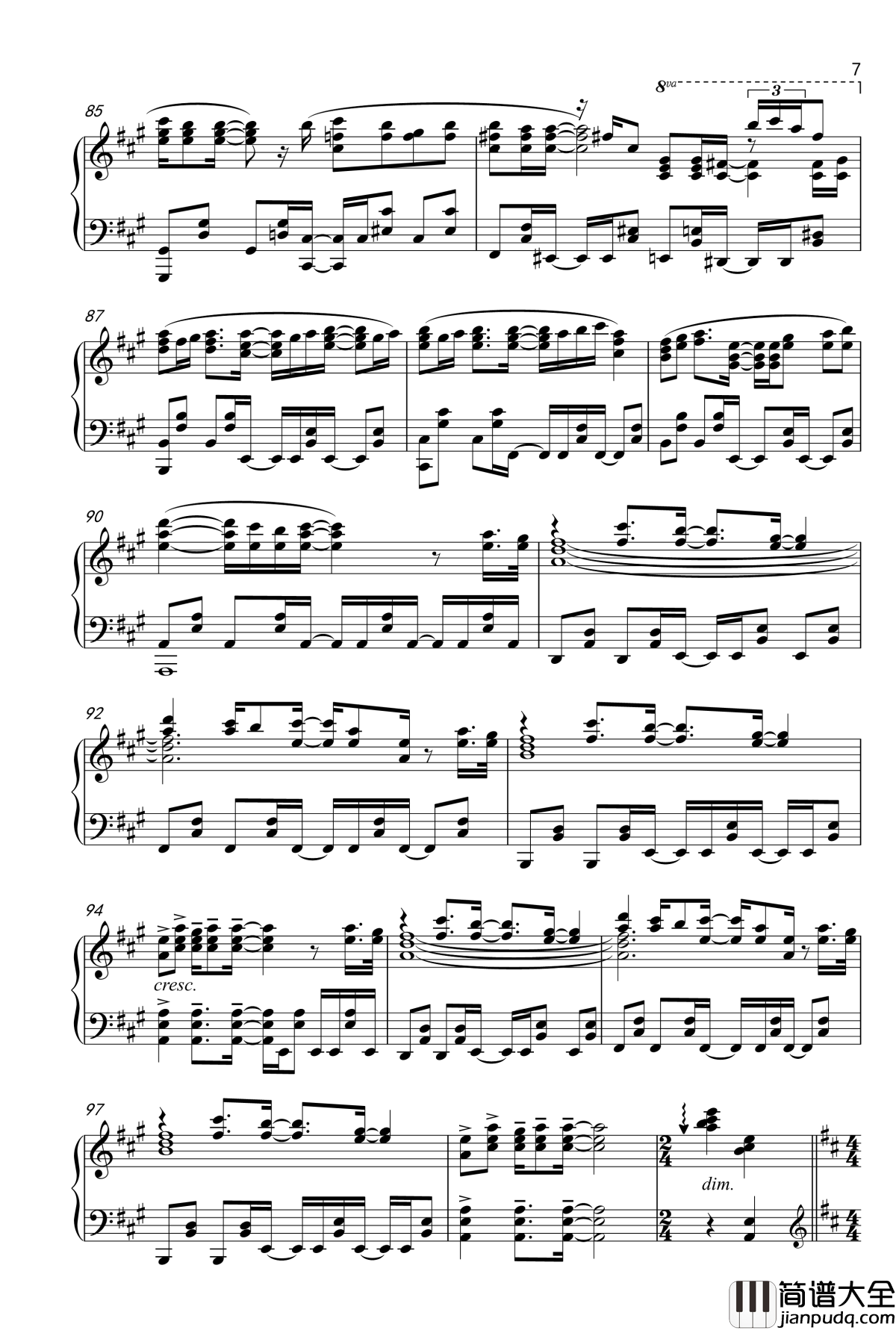 僕たちはひとつの光_钢琴谱_剧场版_Piano_Arange_Ver.Lovelive!