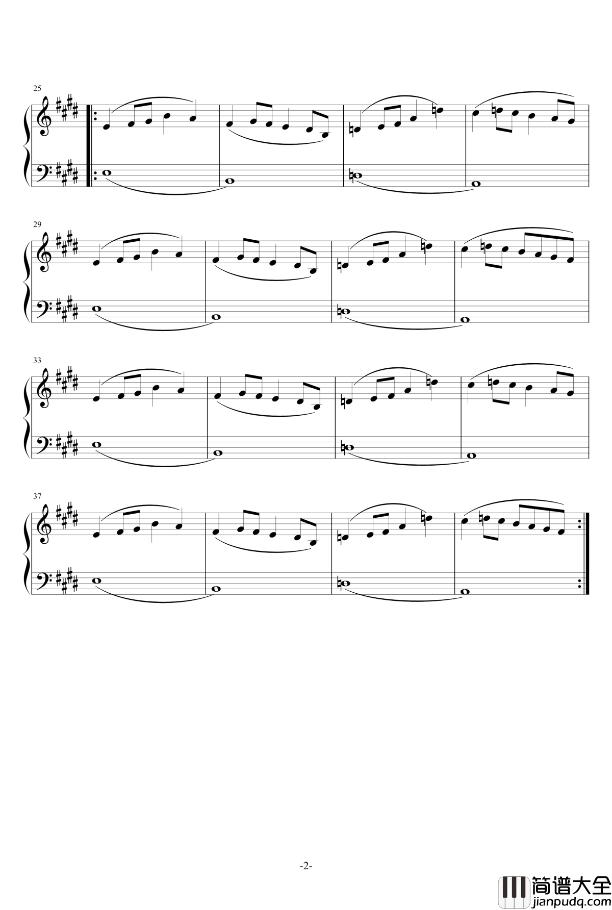 Kemenate钢琴谱_奇妙探险队