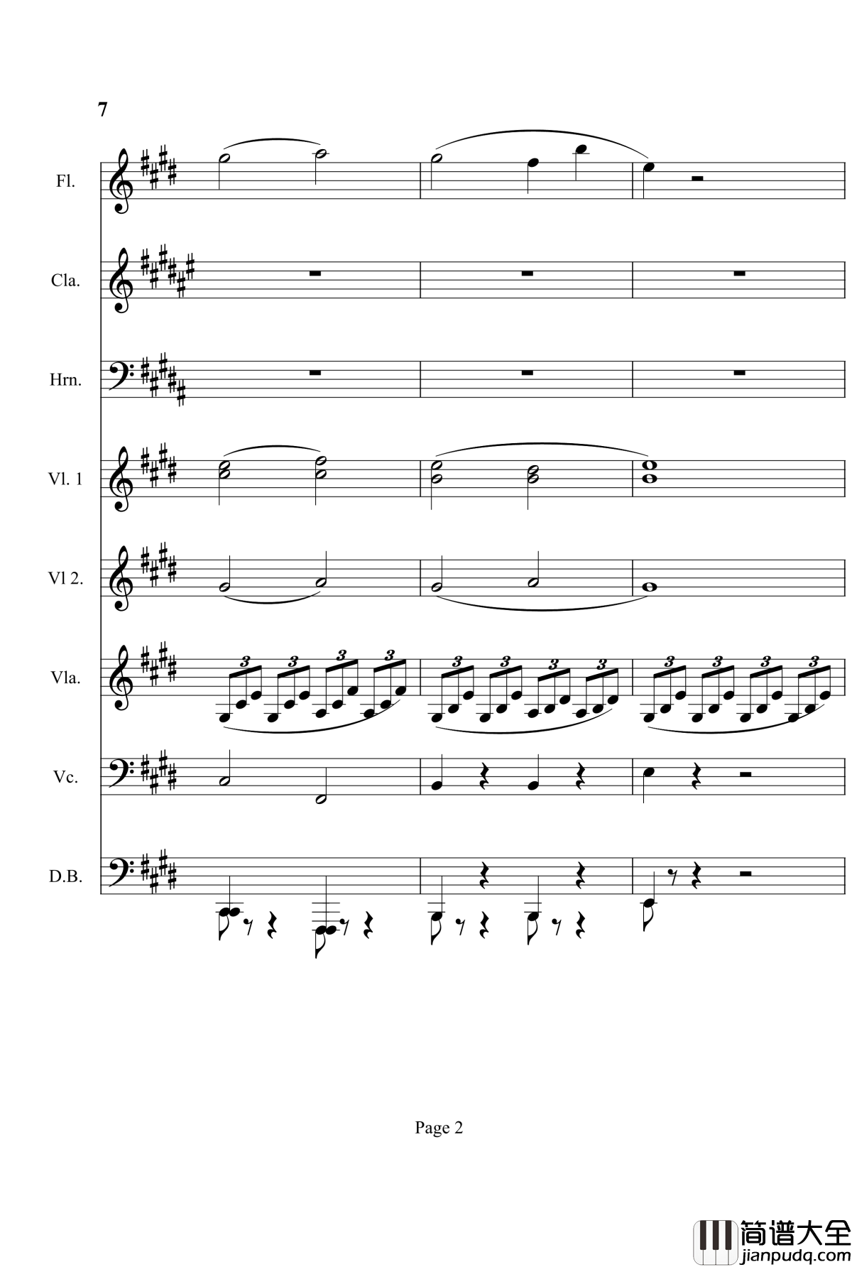 奏鸣曲之交响钢琴谱_第14首_Ⅰ_贝多芬_beethoven