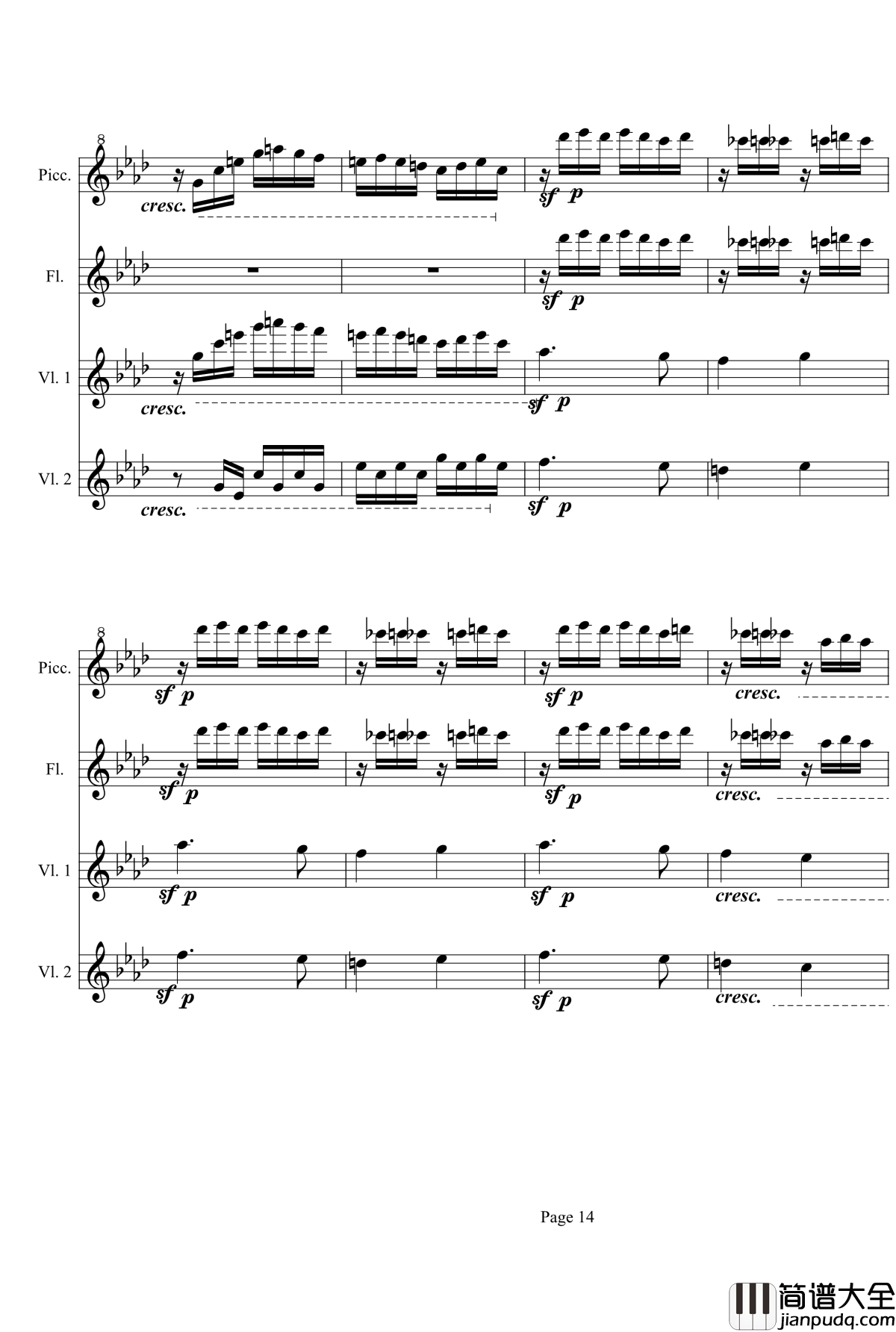 奏鸣曲之交响第23首Ⅲ钢琴谱__贝多芬_beethoven