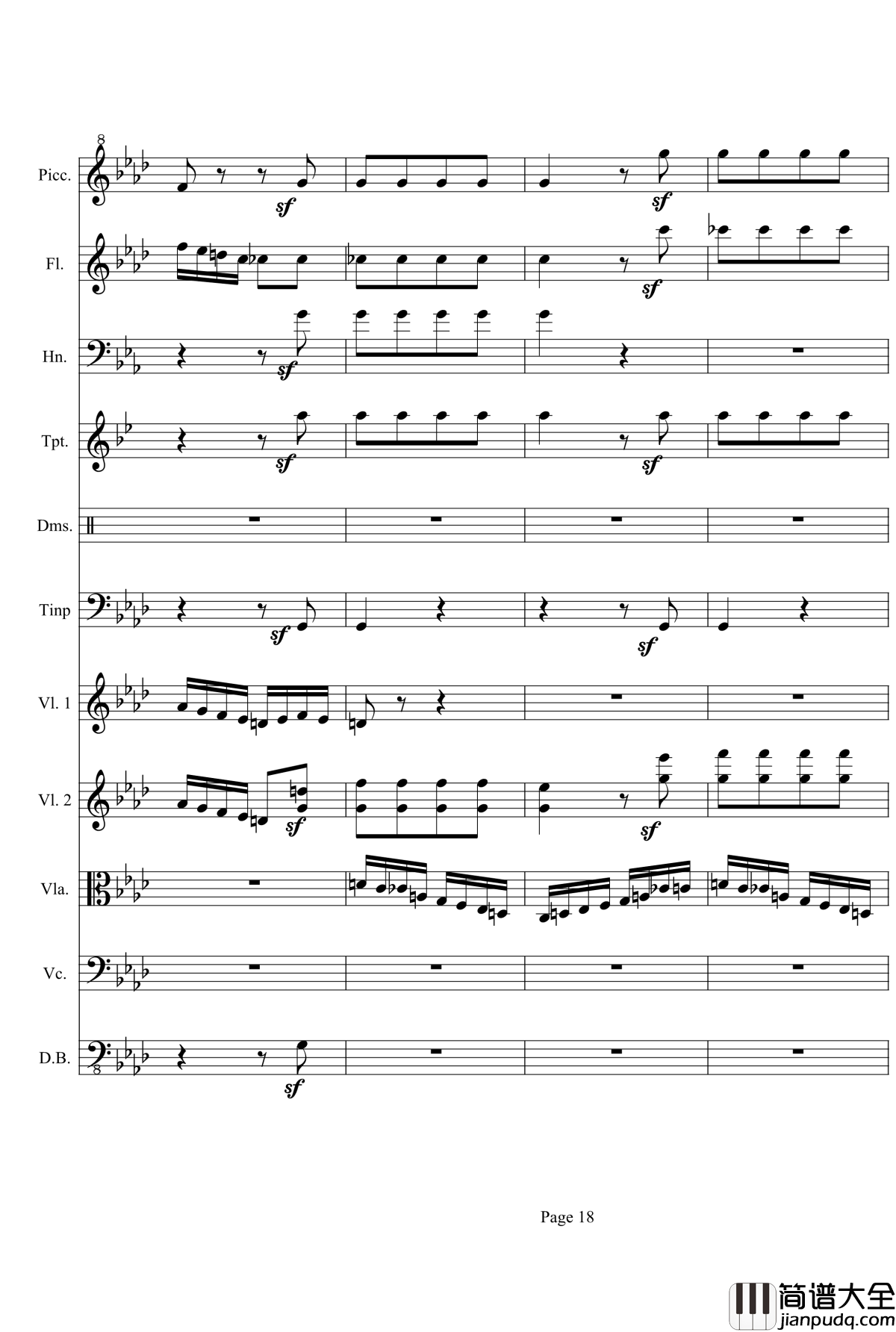 奏鸣曲之交响第23首Ⅲ钢琴谱__贝多芬_beethoven