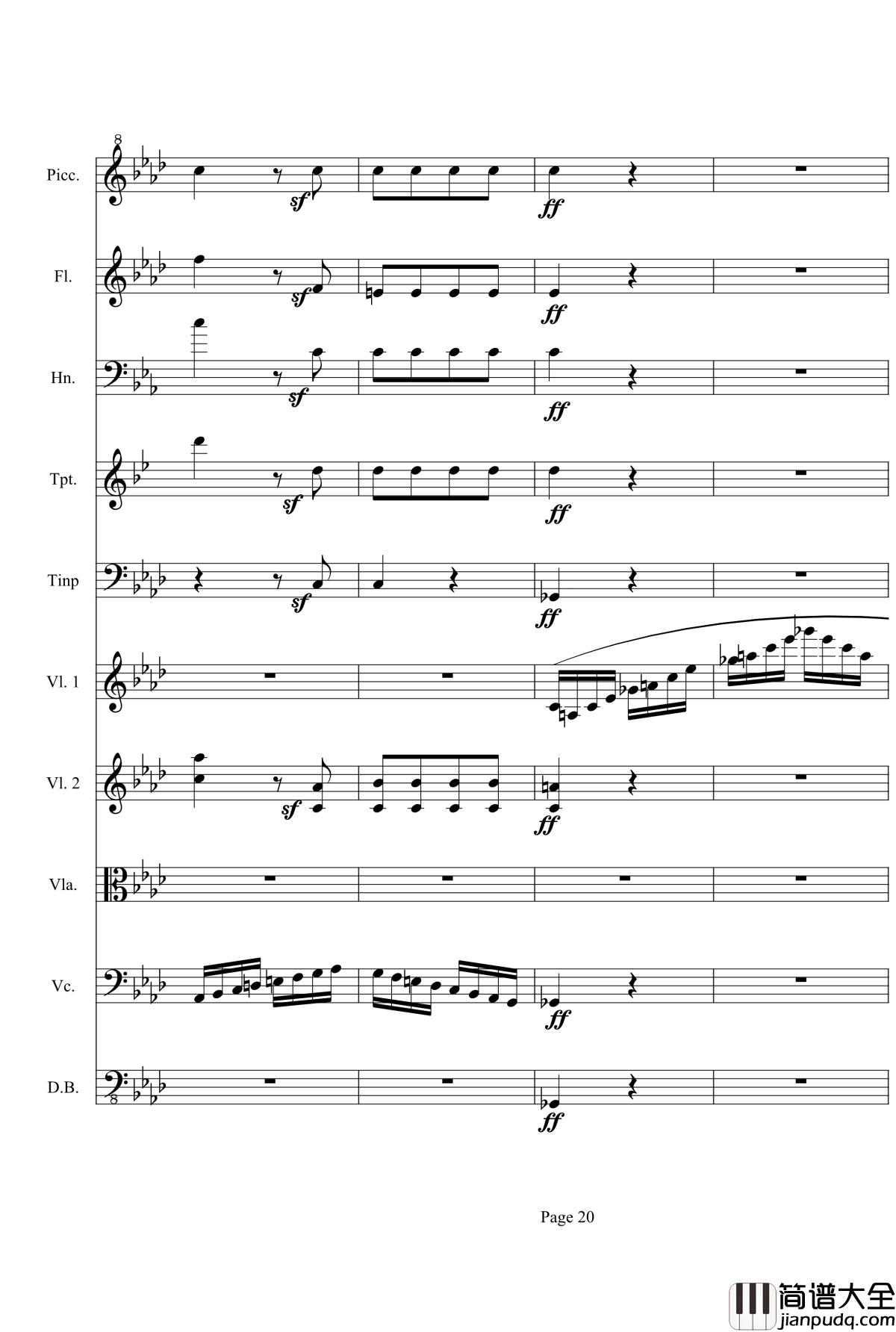 奏鸣曲之交响第23首Ⅲ钢琴谱__贝多芬_beethoven