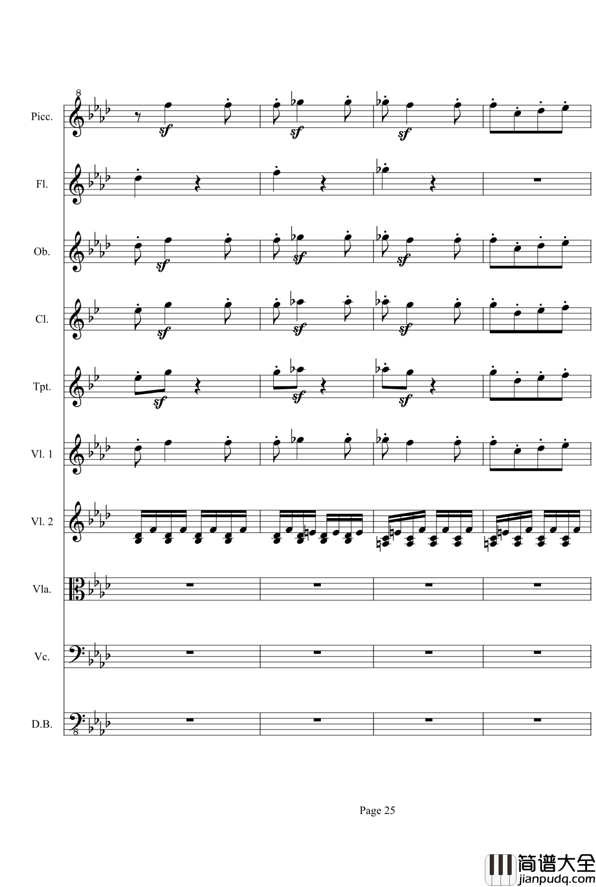 奏鸣曲之交响第23首Ⅲ钢琴谱__贝多芬_beethoven