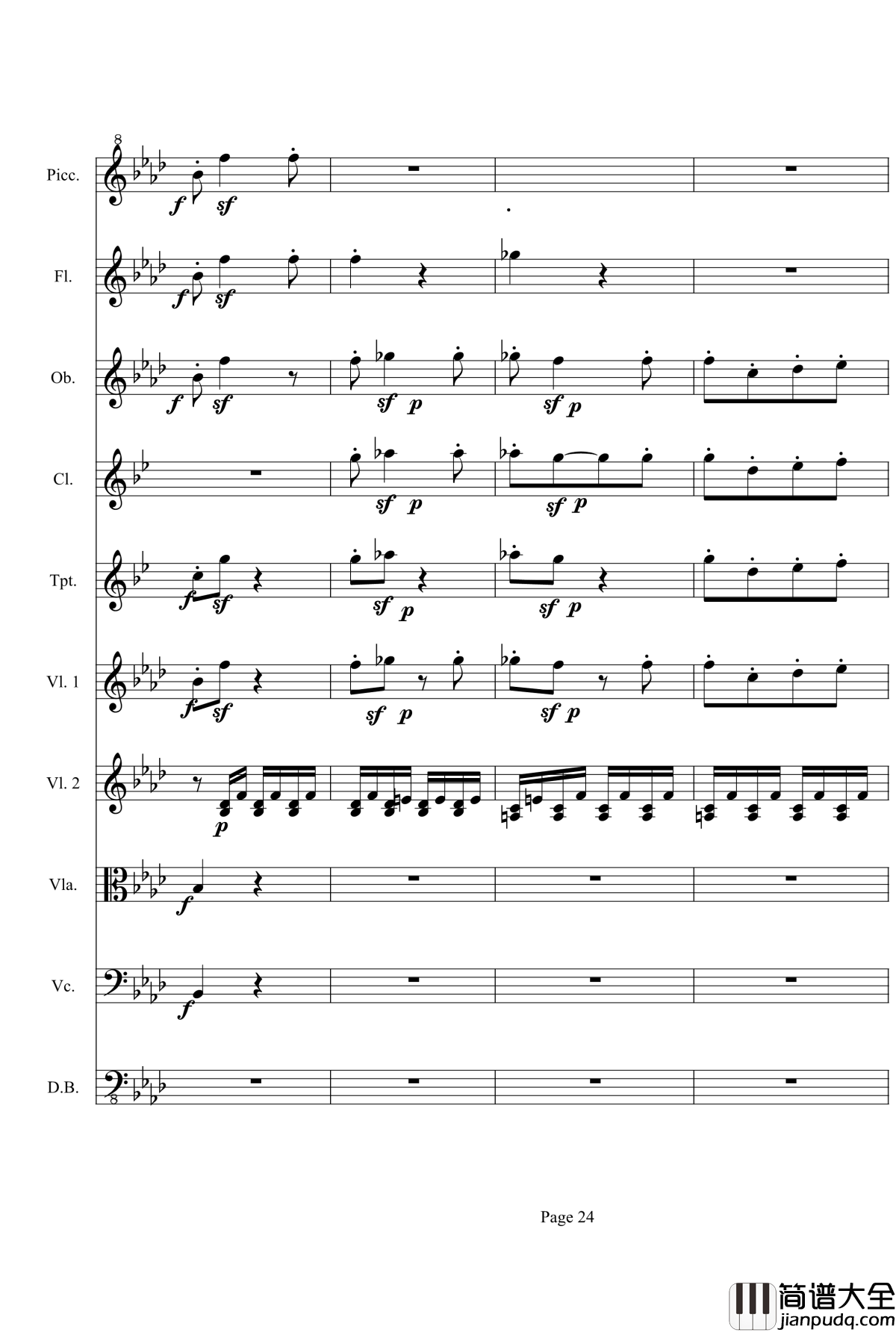 奏鸣曲之交响第23首Ⅲ钢琴谱__贝多芬_beethoven