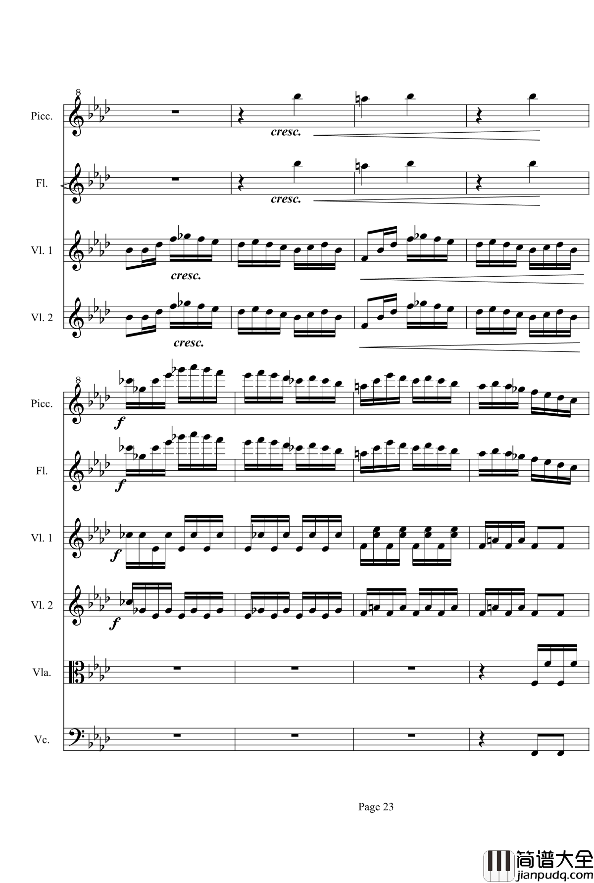 奏鸣曲之交响第23首Ⅲ钢琴谱__贝多芬_beethoven