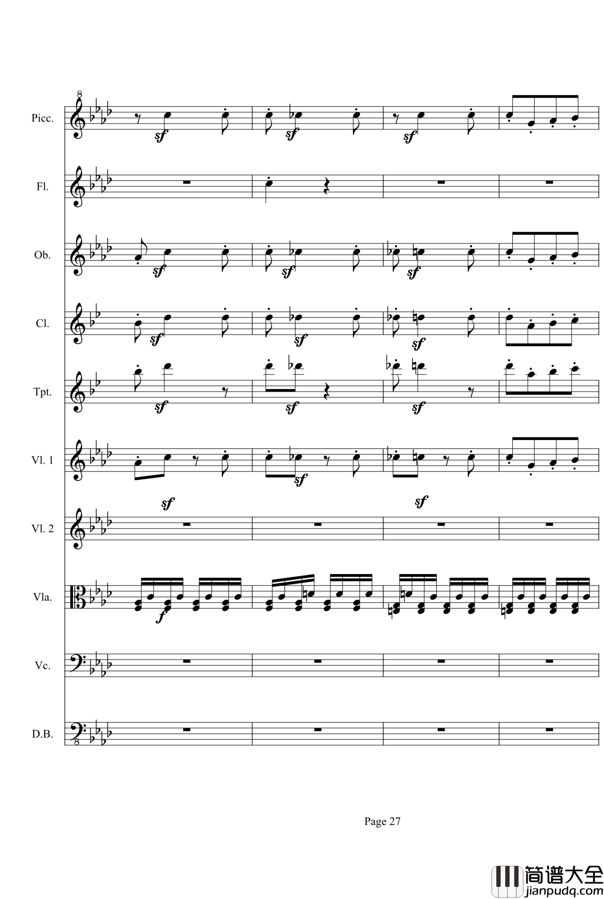 奏鸣曲之交响第23首Ⅲ钢琴谱__贝多芬_beethoven