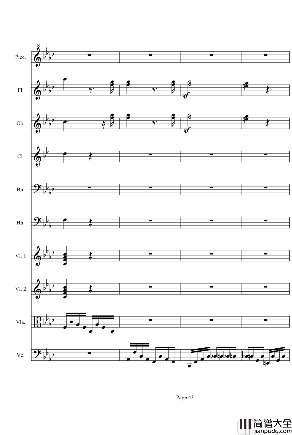 奏鸣曲之交响第23首Ⅲ钢琴谱__贝多芬_beethoven