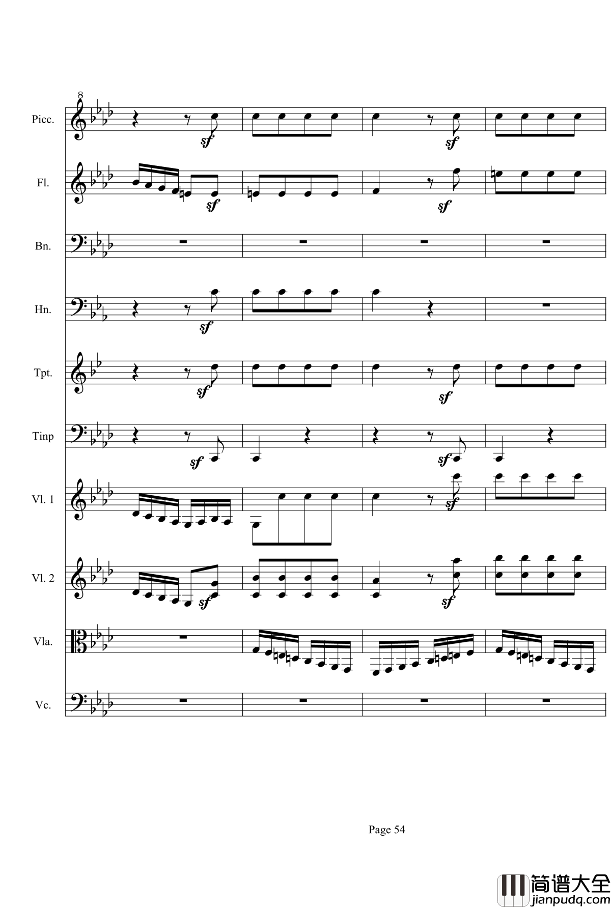 奏鸣曲之交响第23首Ⅲ钢琴谱__贝多芬_beethoven