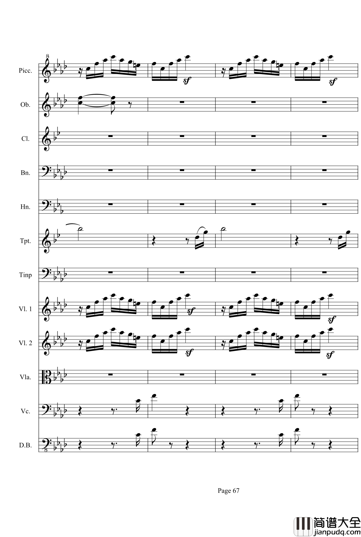 奏鸣曲之交响第23首Ⅲ钢琴谱__贝多芬_beethoven