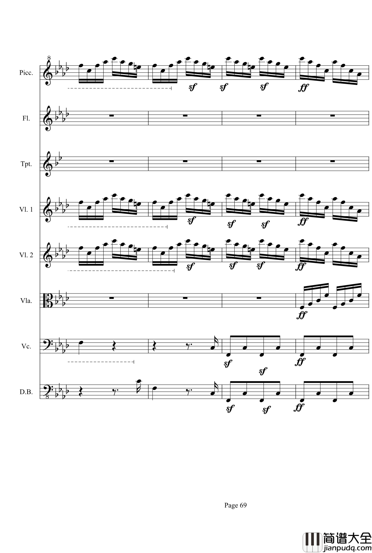 奏鸣曲之交响第23首Ⅲ钢琴谱__贝多芬_beethoven