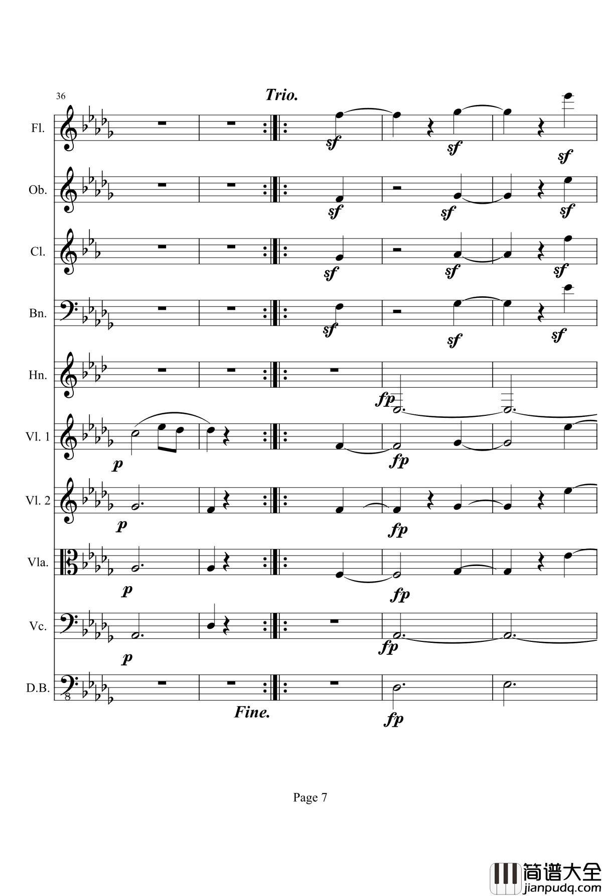 奏鸣曲之交响钢琴谱_第14首_Ⅱ_贝多芬_beethoven