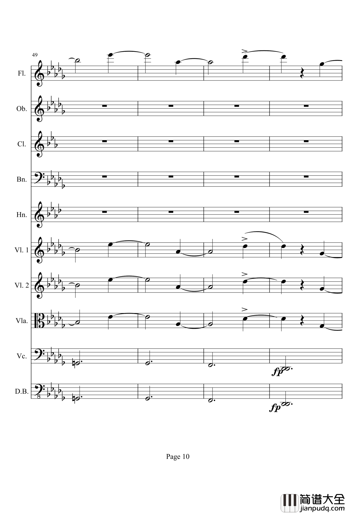 奏鸣曲之交响钢琴谱_第14首_Ⅱ_贝多芬_beethoven