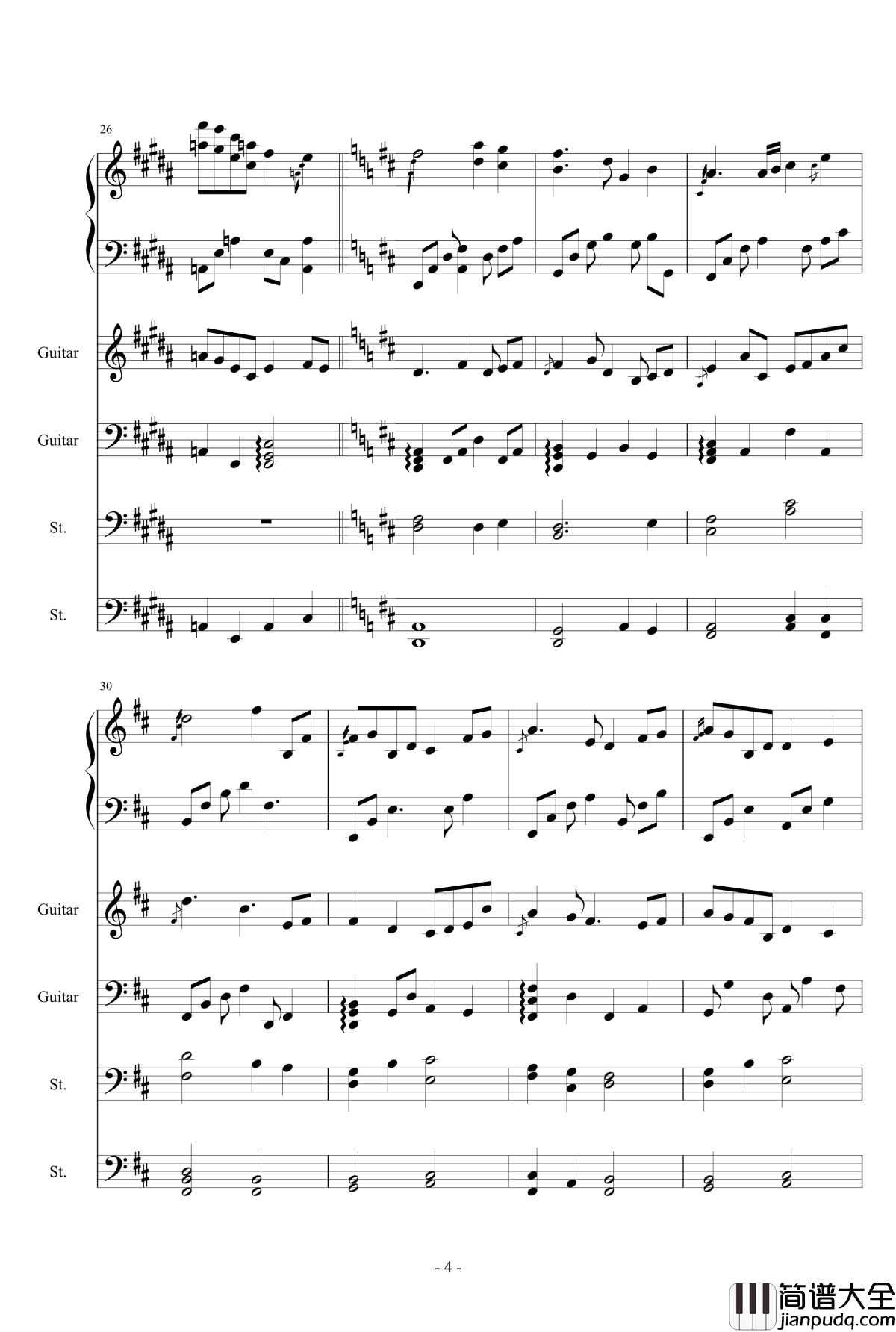 Leaves_ripples钢琴谱_Dollman