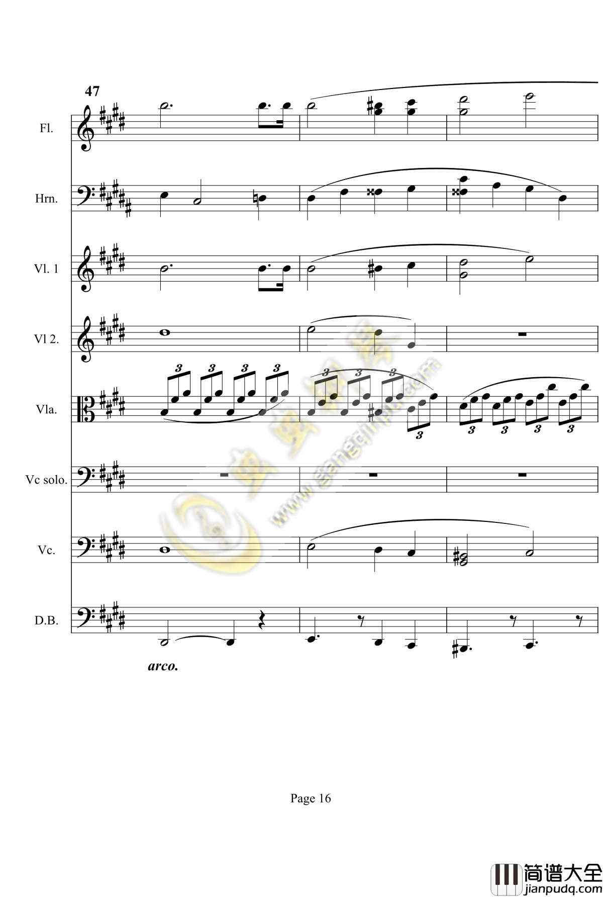 奏鸣曲之交响第14首钢琴谱_贝多芬_beethoven