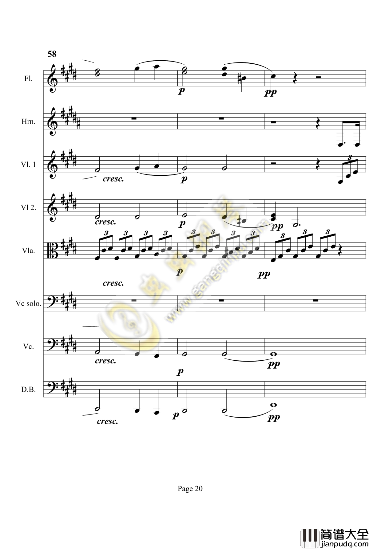 奏鸣曲之交响第14首钢琴谱_贝多芬_beethoven