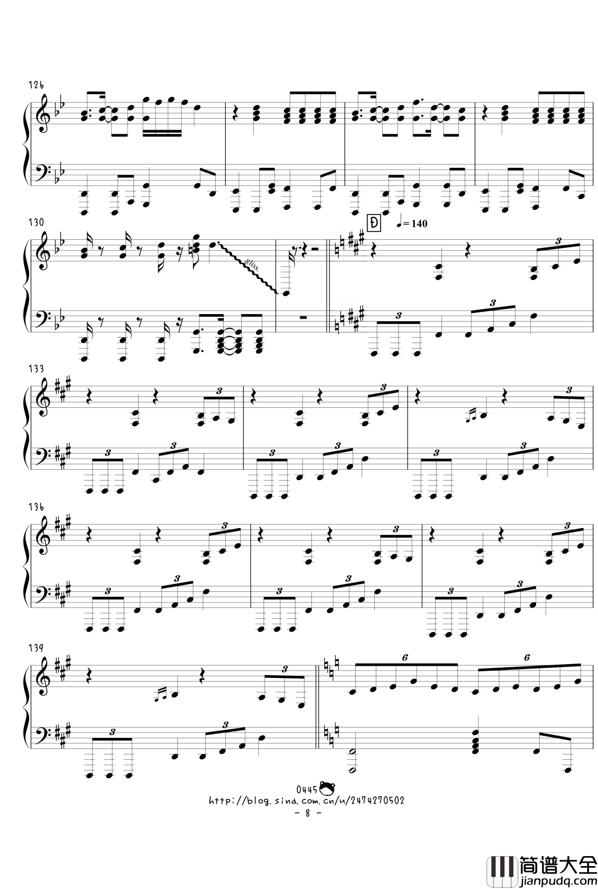 幻想游戏绀东方绀珠传组曲连弹钢琴谱_触手猴_东方project