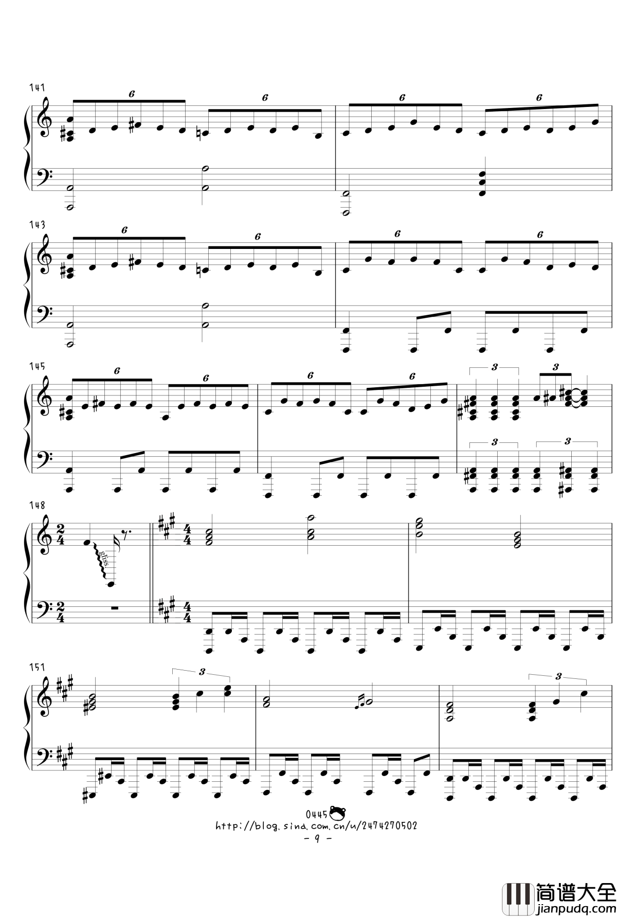 幻想游戏绀东方绀珠传组曲连弹钢琴谱_触手猴_东方project