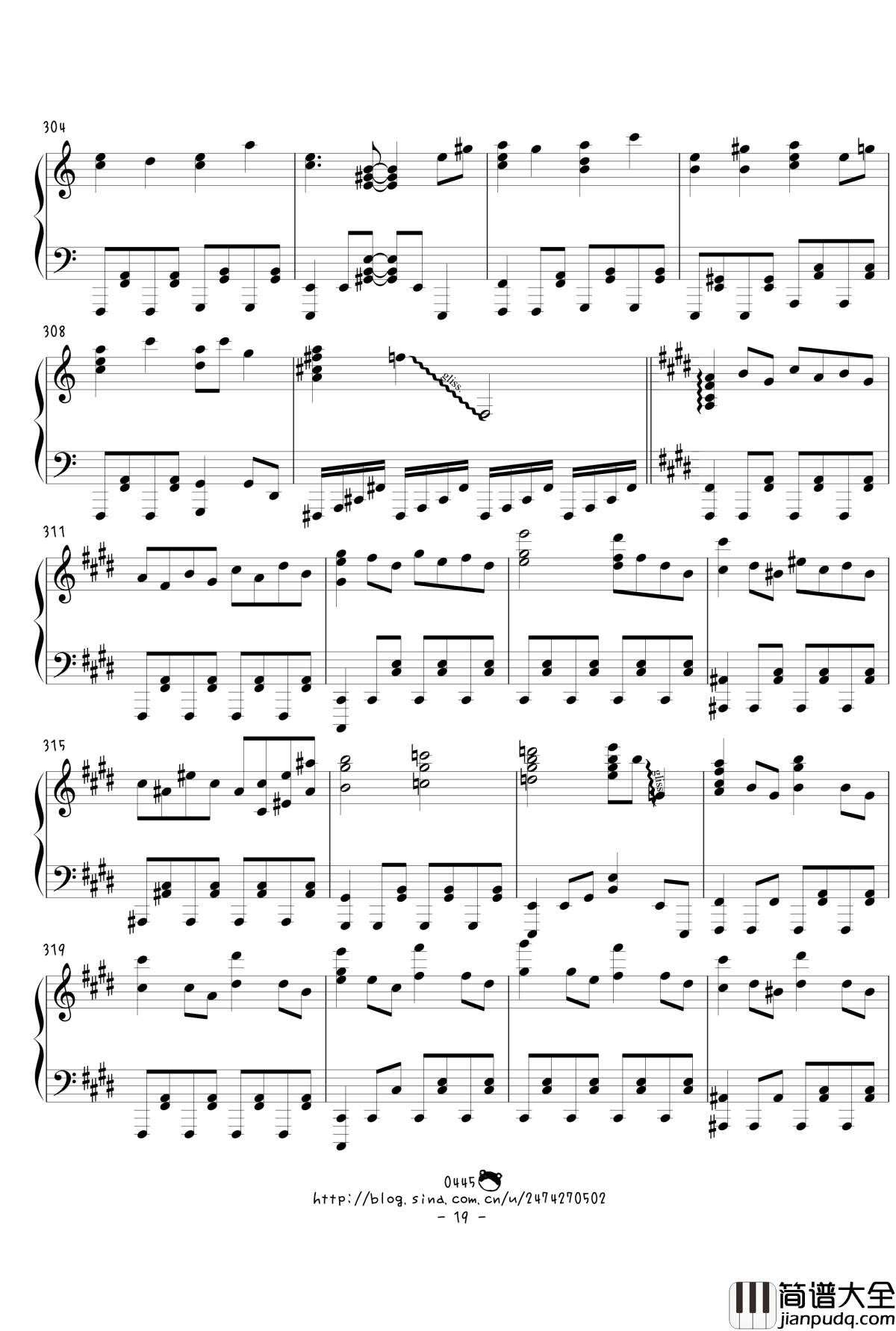 幻想游戏绀东方绀珠传组曲连弹钢琴谱_触手猴_东方project