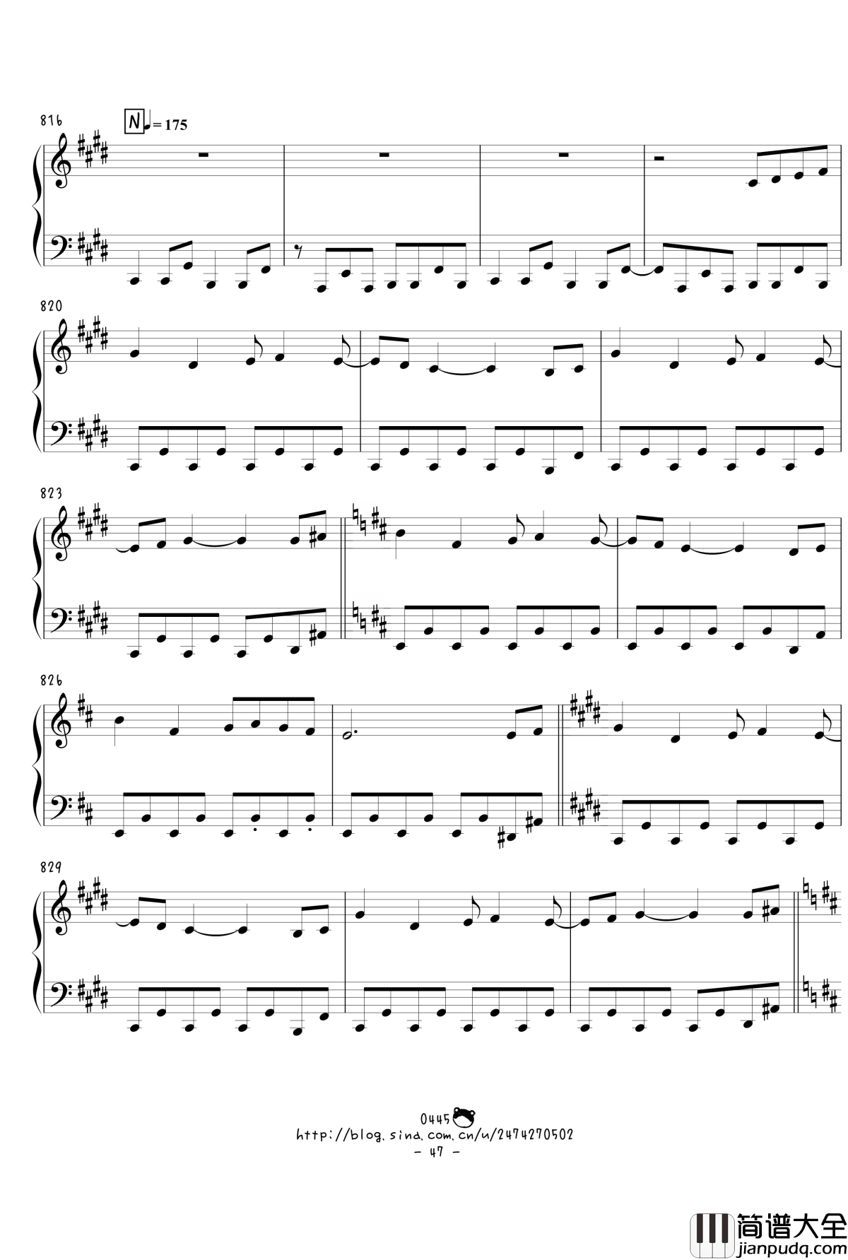 幻想游戏绀东方绀珠传组曲连弹钢琴谱_触手猴_东方project