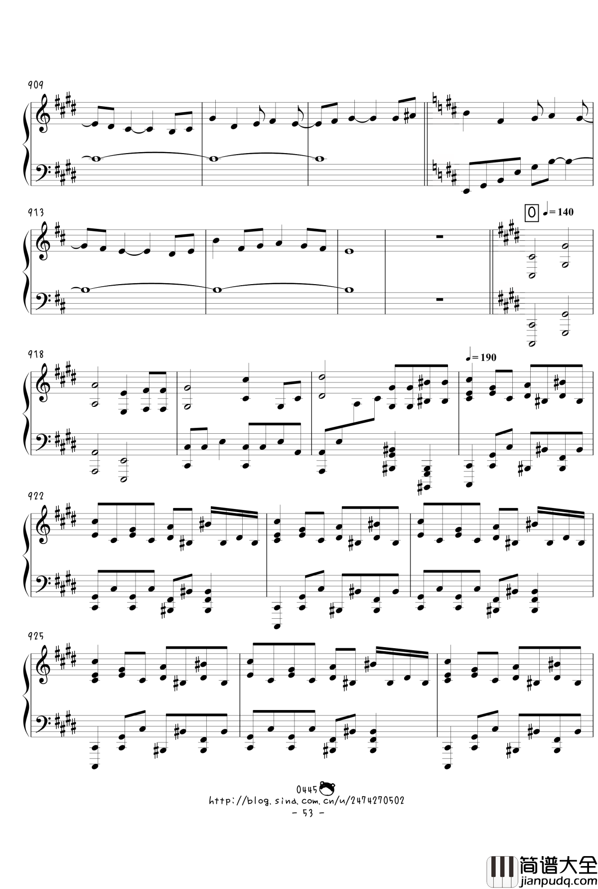 幻想游戏绀东方绀珠传组曲连弹钢琴谱_触手猴_东方project