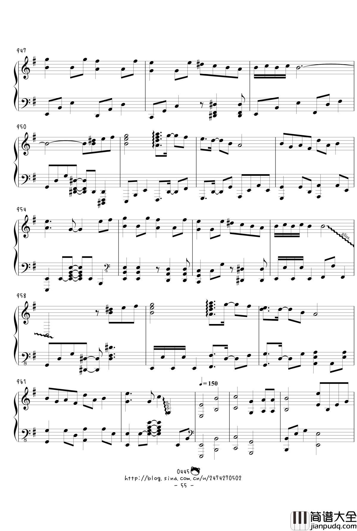 幻想游戏绀东方绀珠传组曲连弹钢琴谱_触手猴_东方project