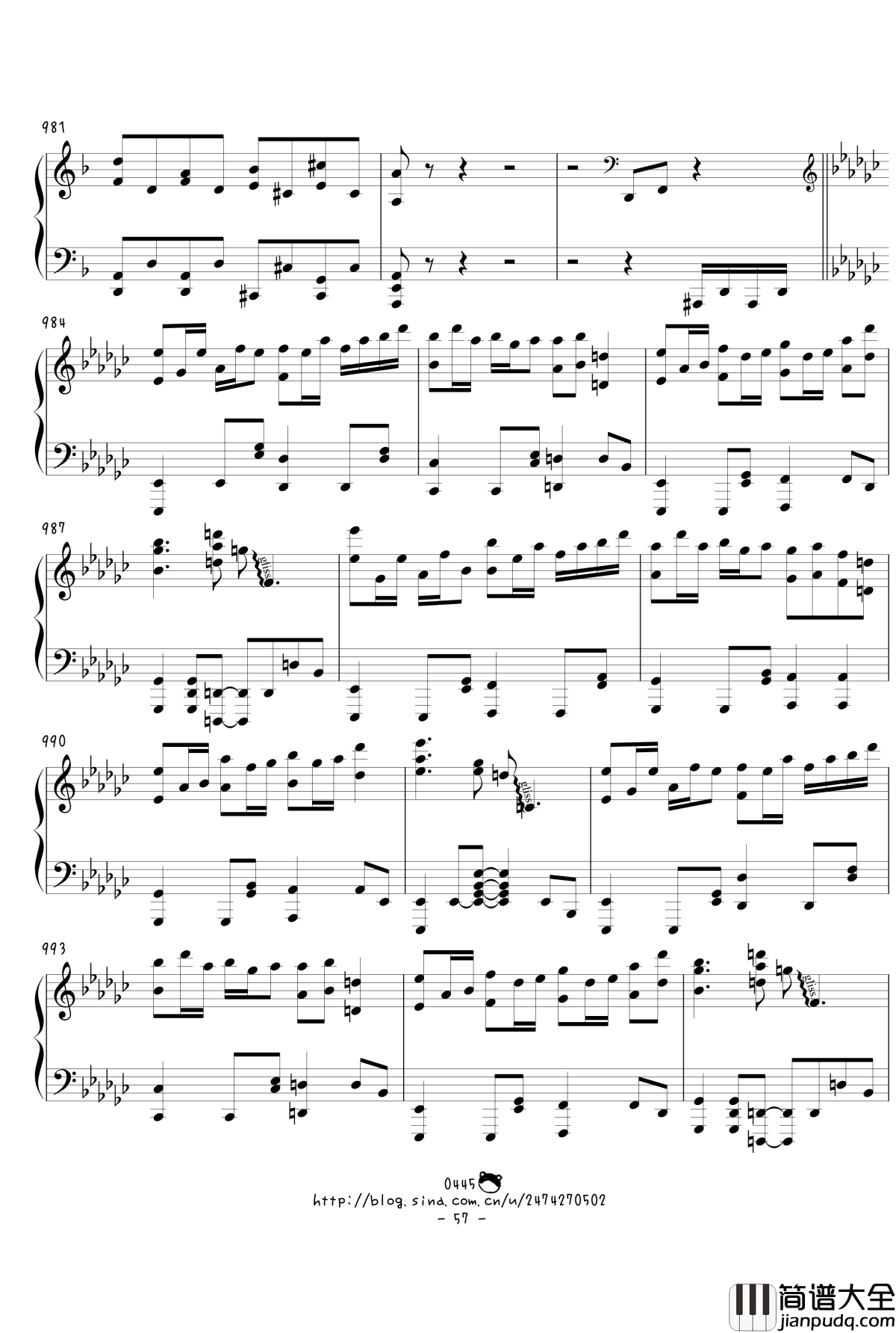 幻想游戏绀东方绀珠传组曲连弹钢琴谱_触手猴_东方project