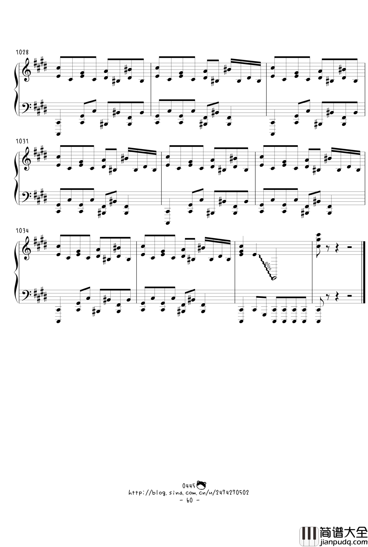 幻想游戏绀东方绀珠传组曲连弹钢琴谱_触手猴_东方project