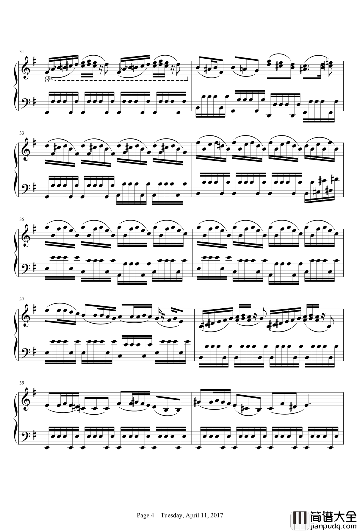 The_Bell_Carol钢琴谱_David_Hicken