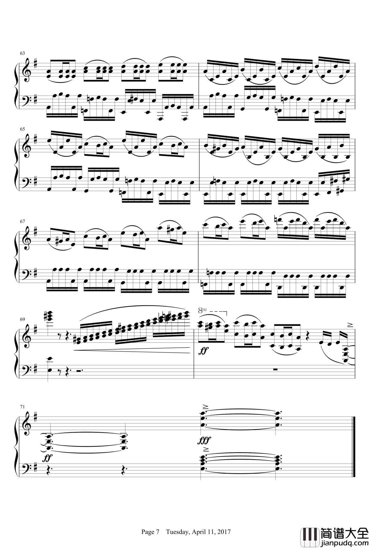 The_Bell_Carol钢琴谱_David_Hicken