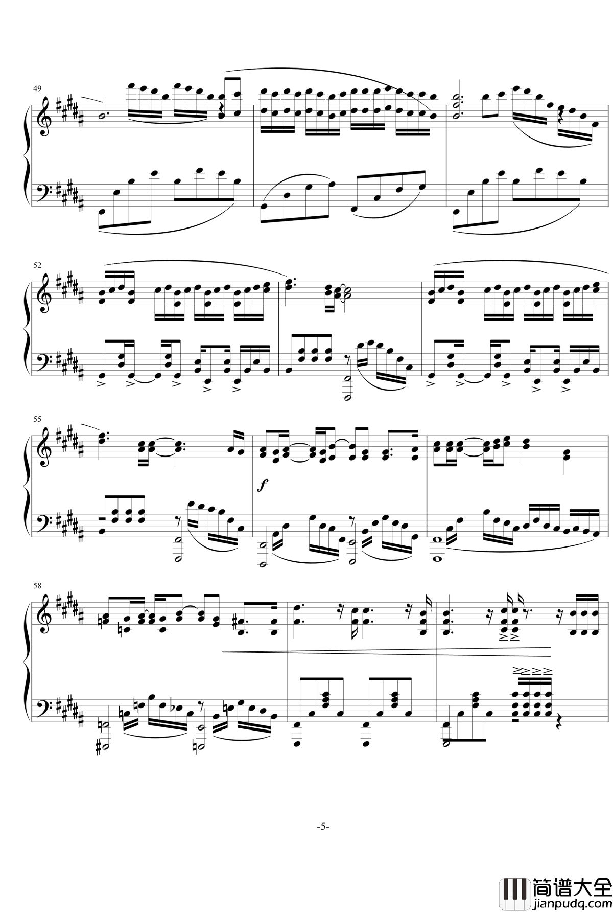 前前前世钢琴谱_moive.ver._你的名字