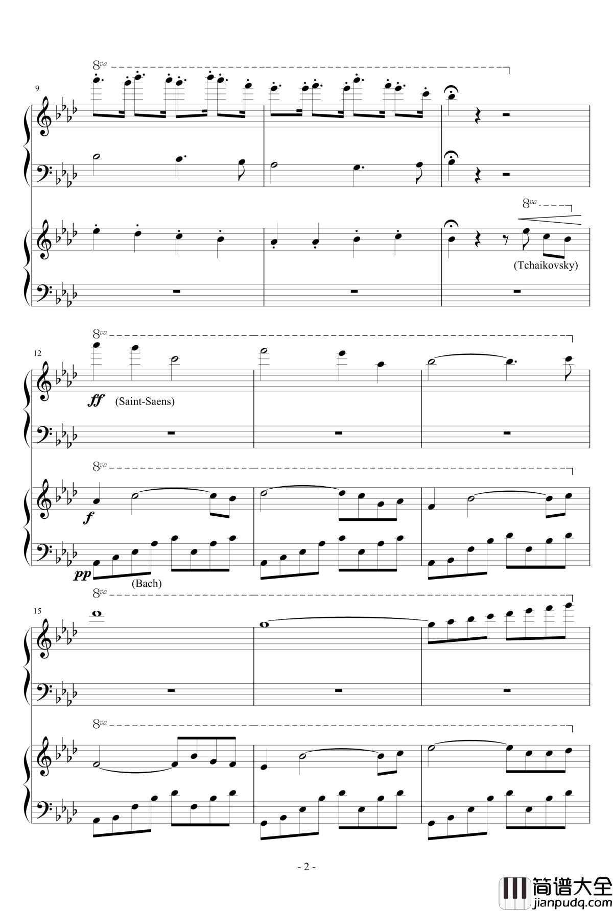 Fusion_For_Two_Pianos钢琴谱_Grant_Woolard