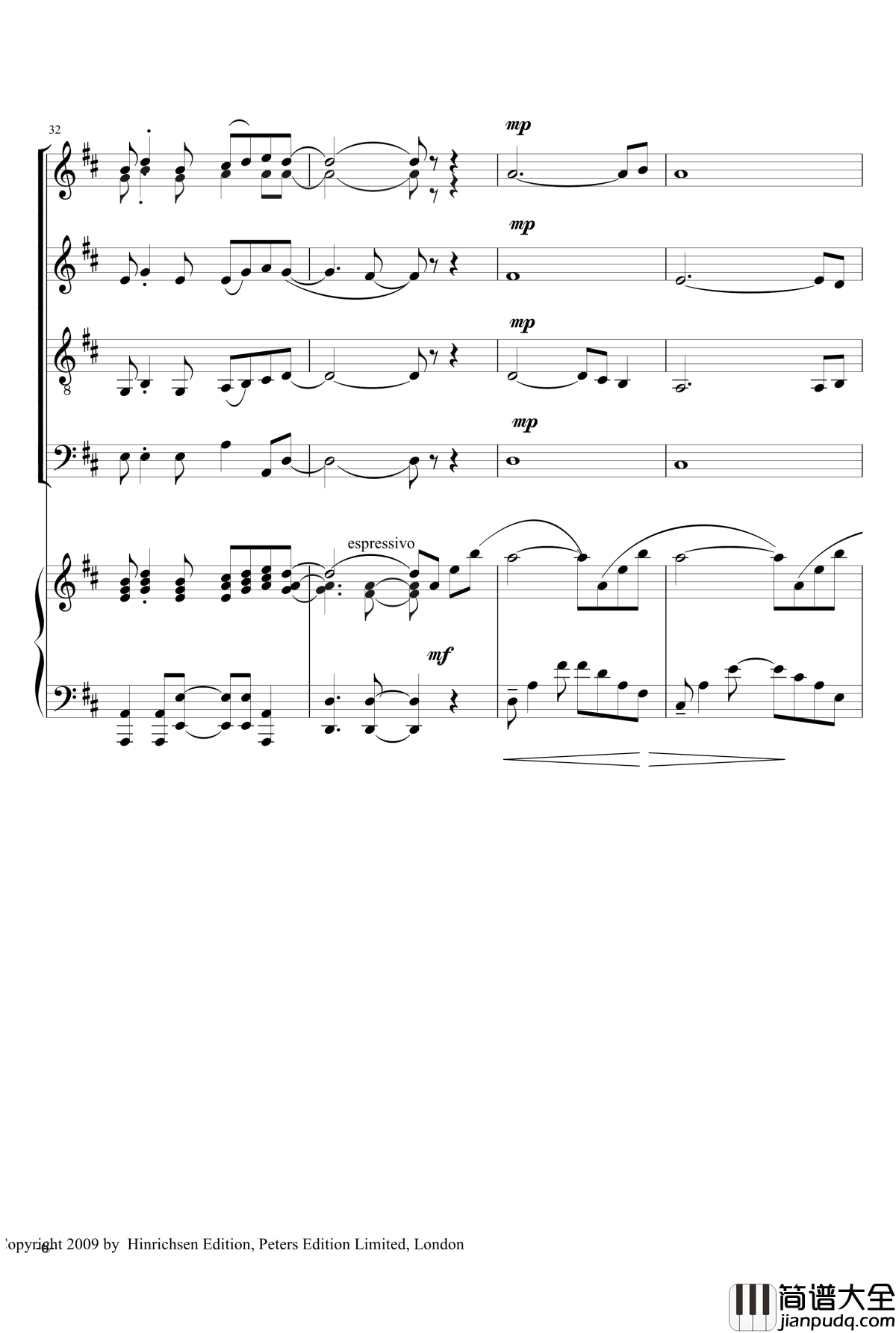 VIVA_LA_MUSICA钢琴谱_合唱_Sandra_Milliken