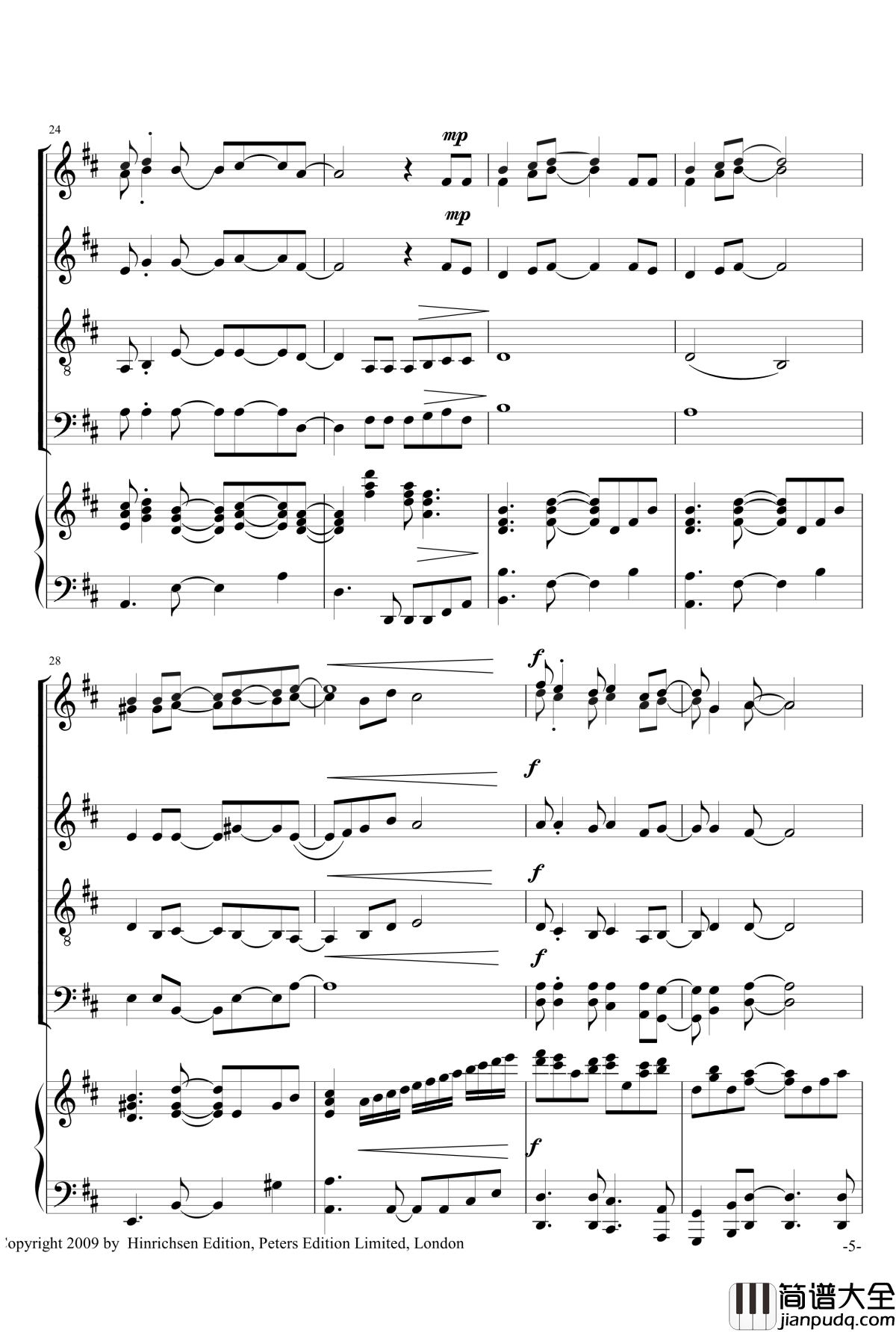 VIVA_LA_MUSICA钢琴谱_合唱_Sandra_Milliken