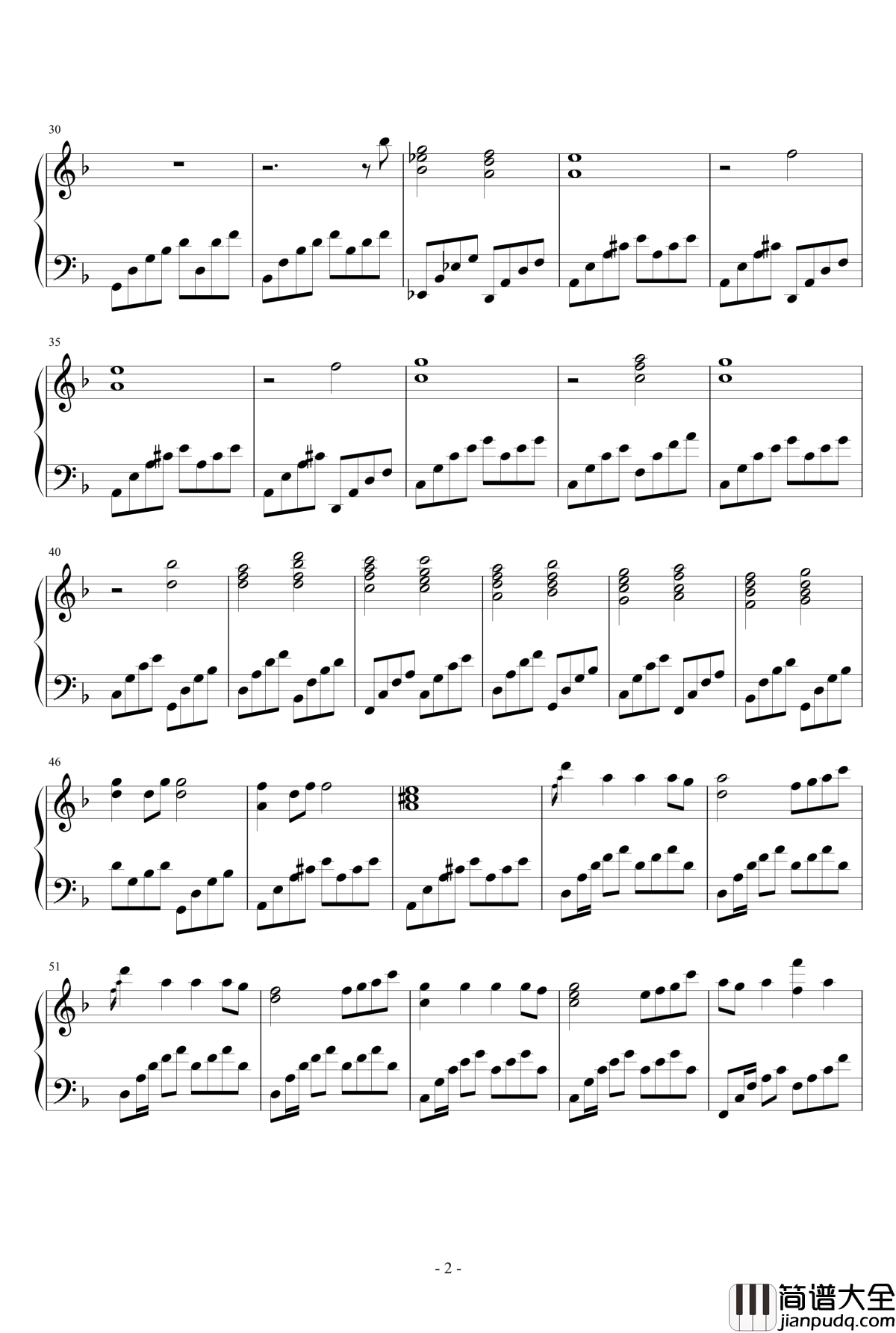 star_sky钢琴谱_鋼琴原曲混音版_Two_Step_From_Hell