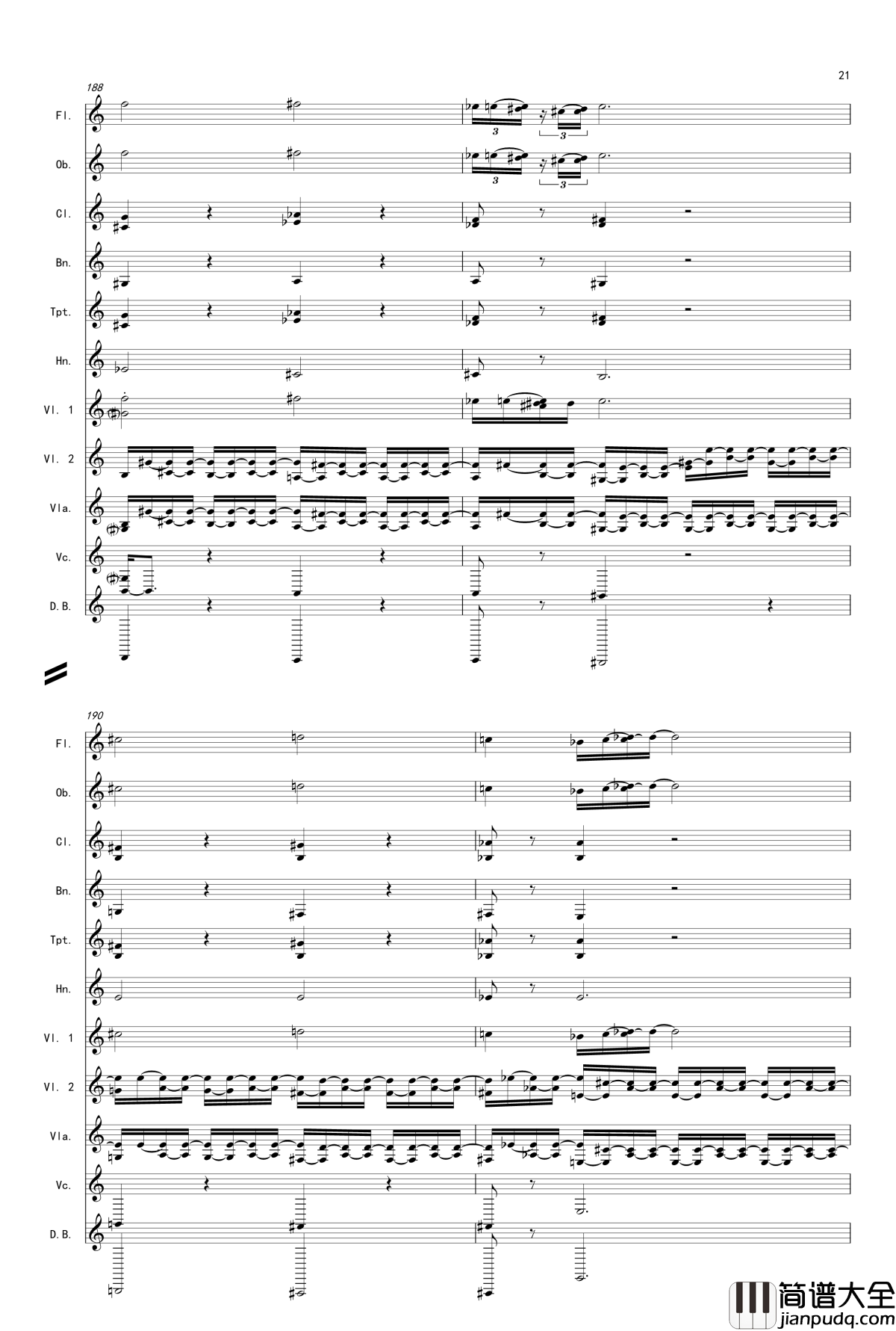 奏鸣曲之交响第14首Ⅲ钢琴谱_贝多芬_beethoven