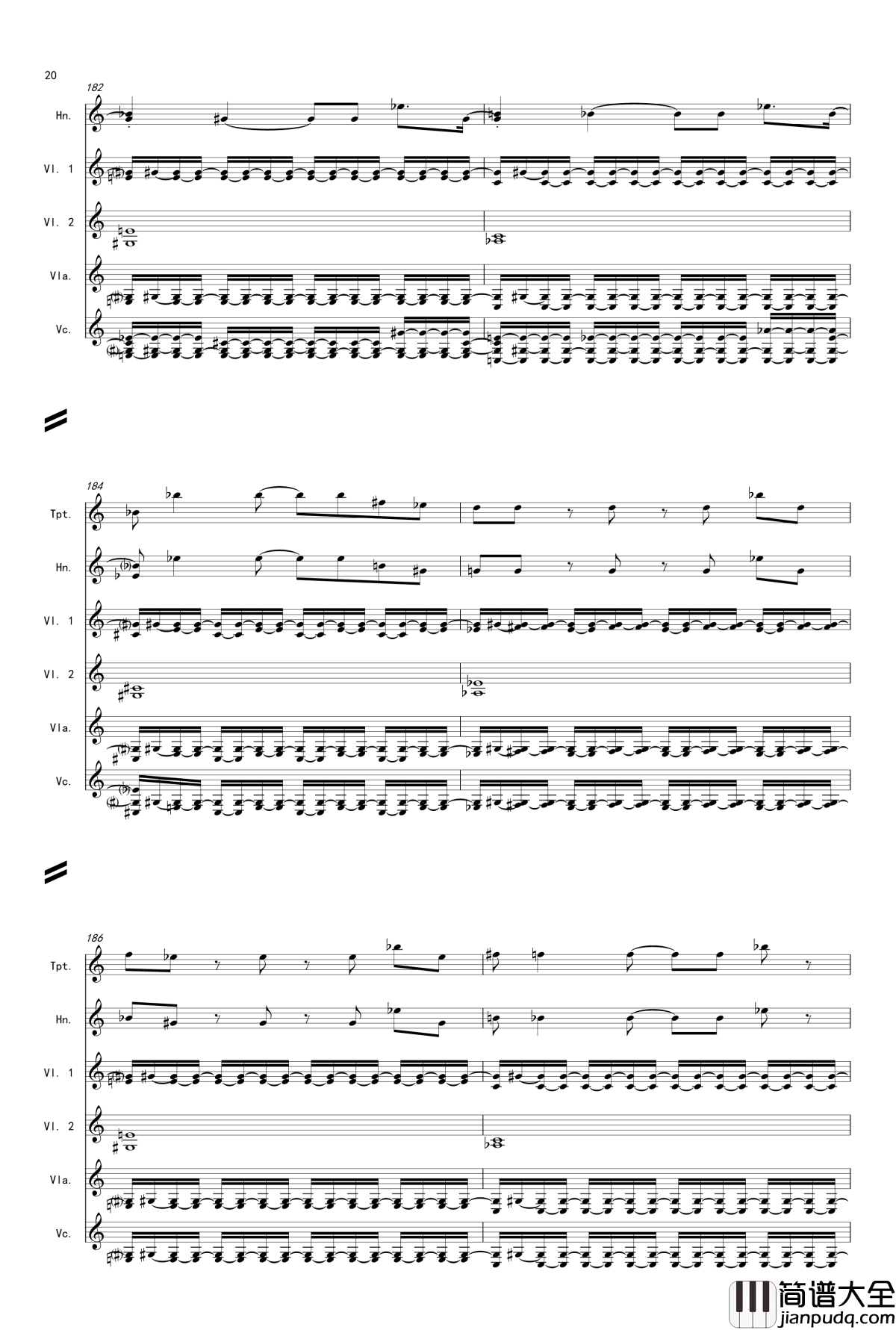 奏鸣曲之交响第14首Ⅲ钢琴谱_贝多芬_beethoven