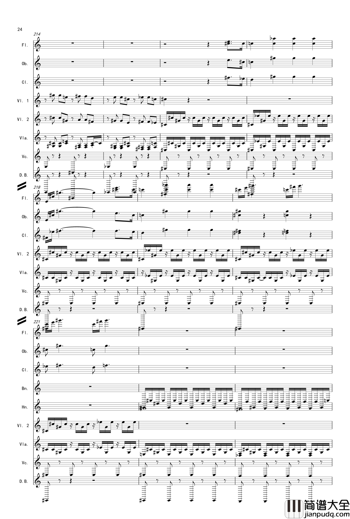 奏鸣曲之交响第14首Ⅲ钢琴谱_贝多芬_beethoven