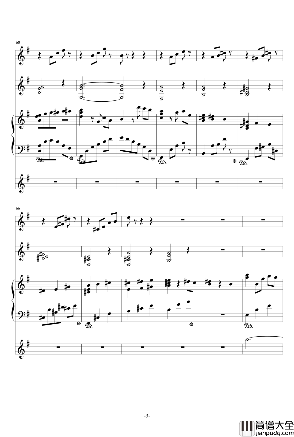 雪印钢琴谱_总谱_ellocz