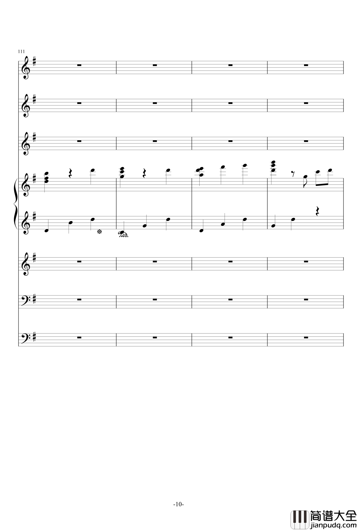 雪印钢琴谱_总谱_ellocz