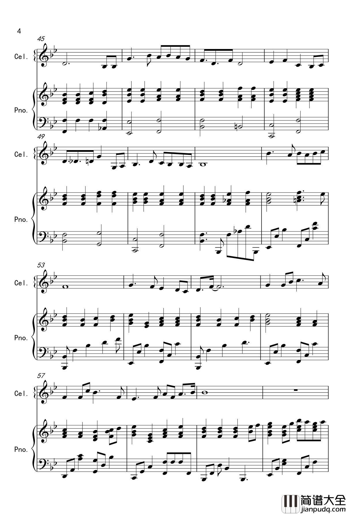 いのちの記憶钢琴谱_辉夜姬物语_久石让