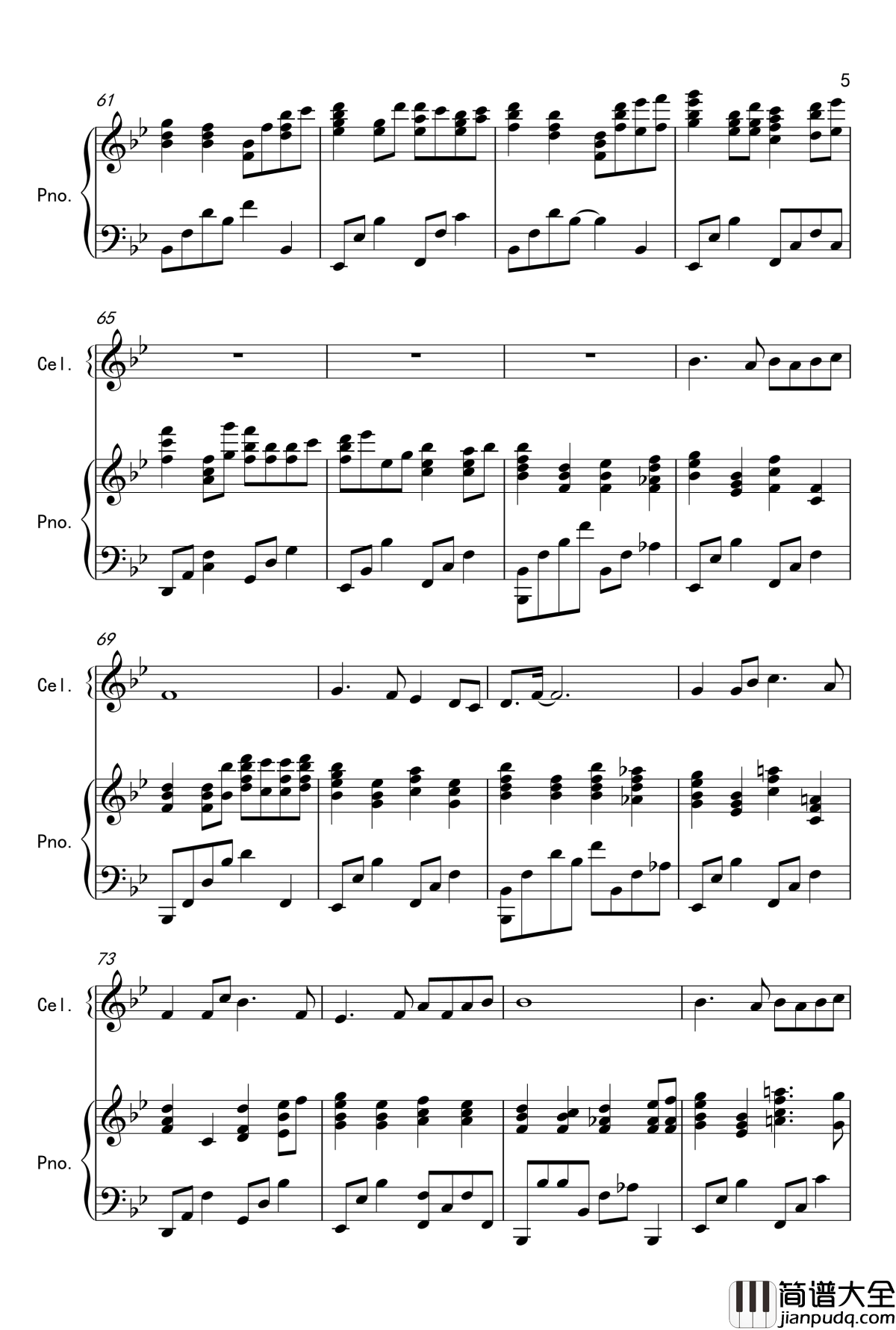 いのちの記憶钢琴谱_辉夜姬物语_久石让