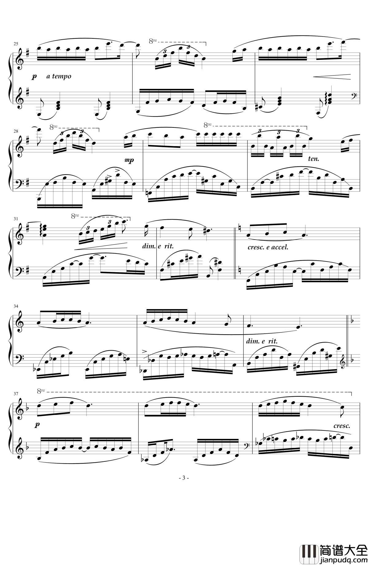 别离钢琴谱_天籁传声