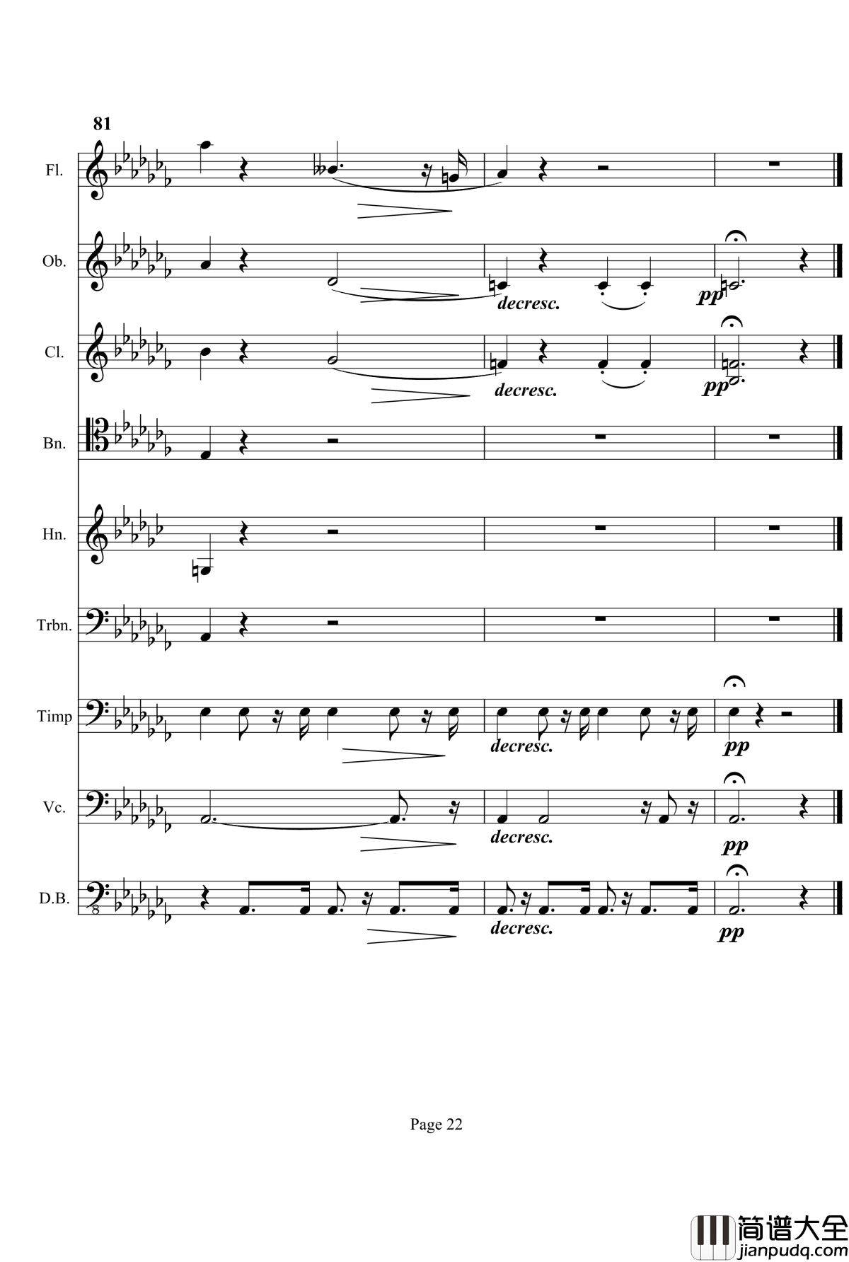 奏鸣曲之交响钢琴谱_第12首_Ⅲ_贝多芬_beethoven